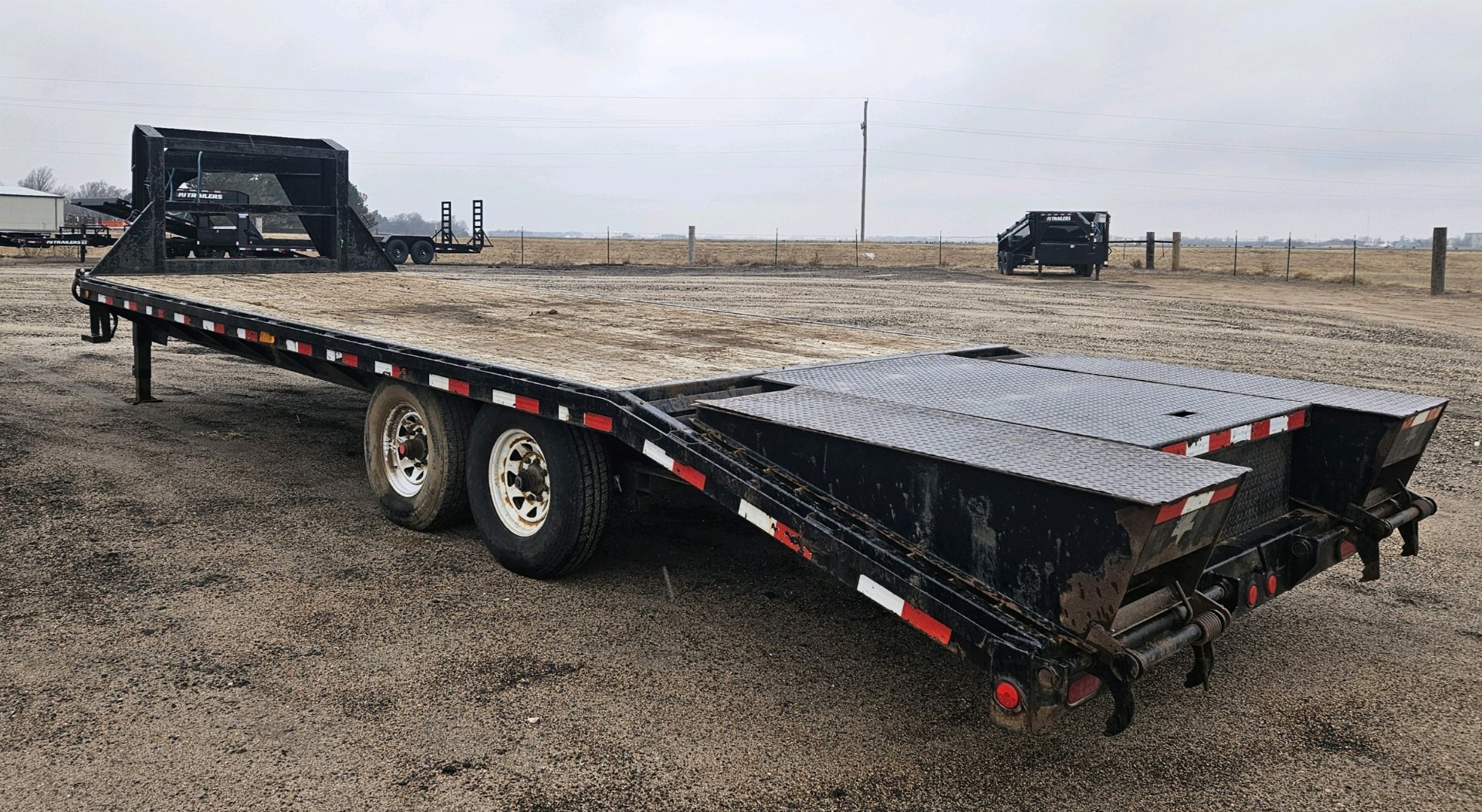 Used 2007 PJ Trailers 102" x 25' Flatbed Trailer w/8K Axles St John